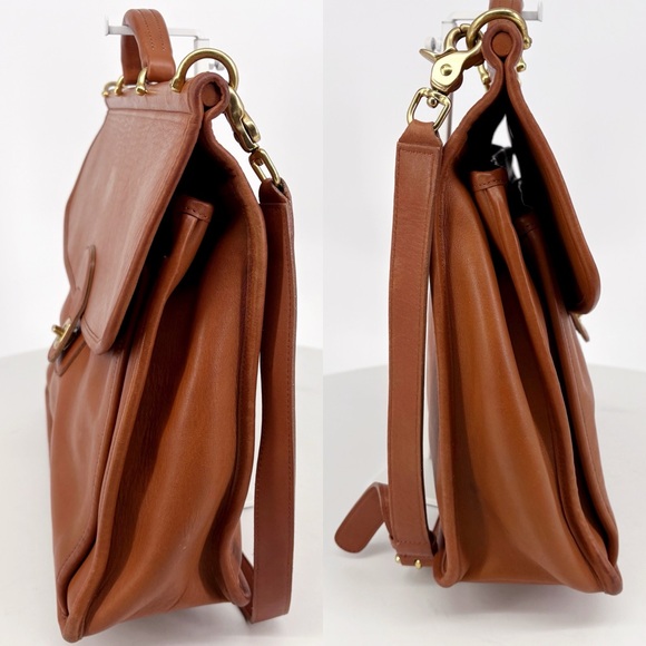 COACH | Vintage 5266 Beekman Messenger Briefcase Bag in Saddle Brown - Picture 15 of 16